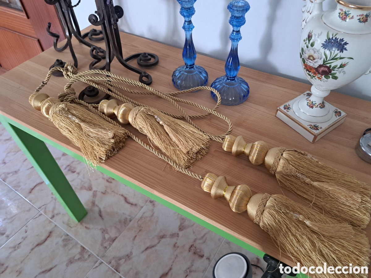 Antig&uuml;edades: Alzapa&ntilde;os para cortinas, borla borlon - Foto 6