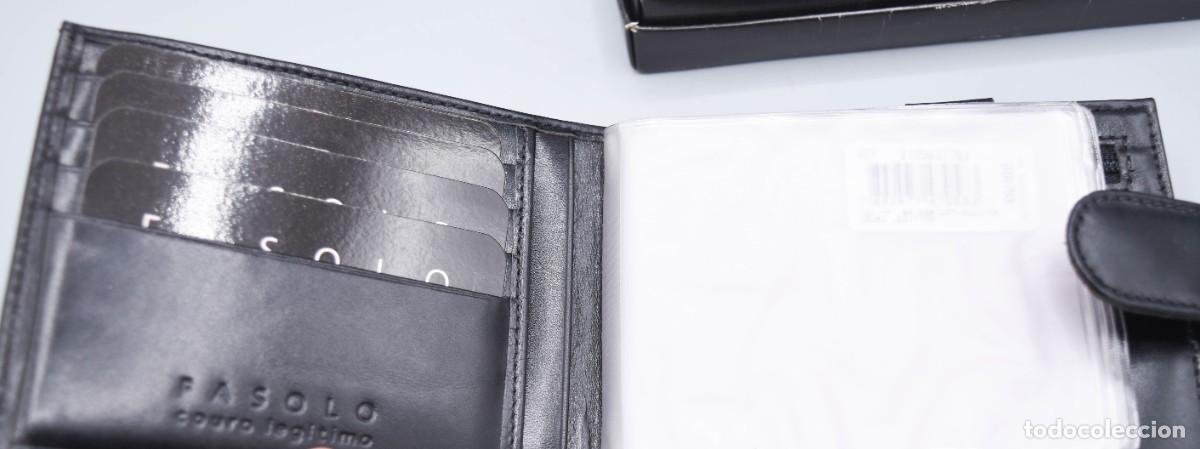 Antig&uuml;edades: Cartera de cuero negra - Foto 4