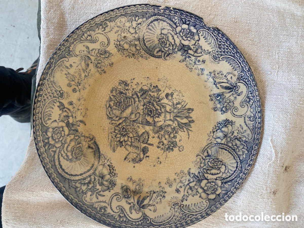Antig&uuml;edades: Plato cer&aacute;mica sacavem - Foto 1