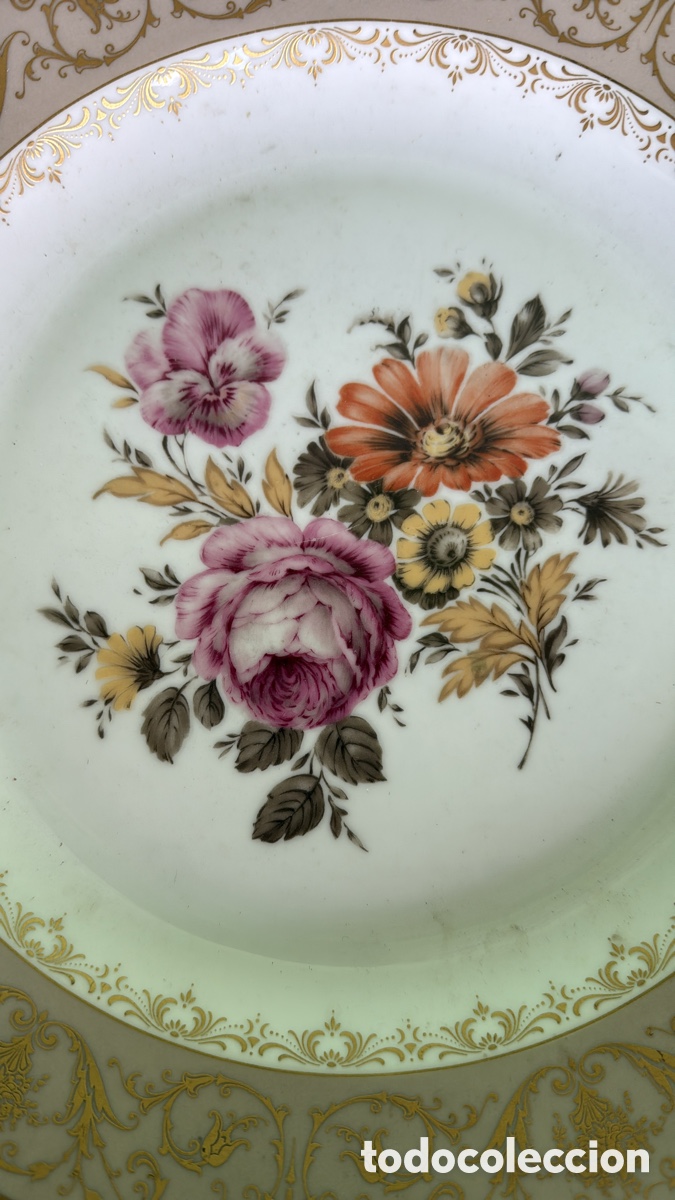 Antig&uuml;edades: GRAN PLATO PORCELANA ALEM&Aacute;N - Foto 2