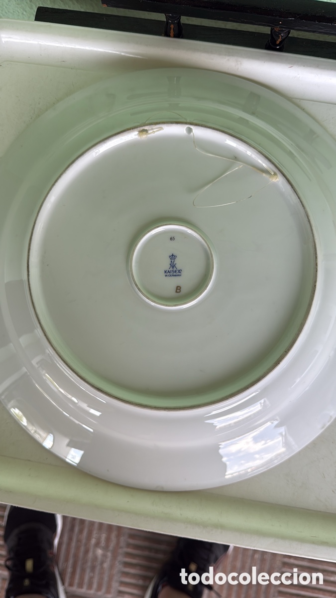 Antig&uuml;edades: GRAN PLATO PORCELANA ALEM&Aacute;N - Foto 4