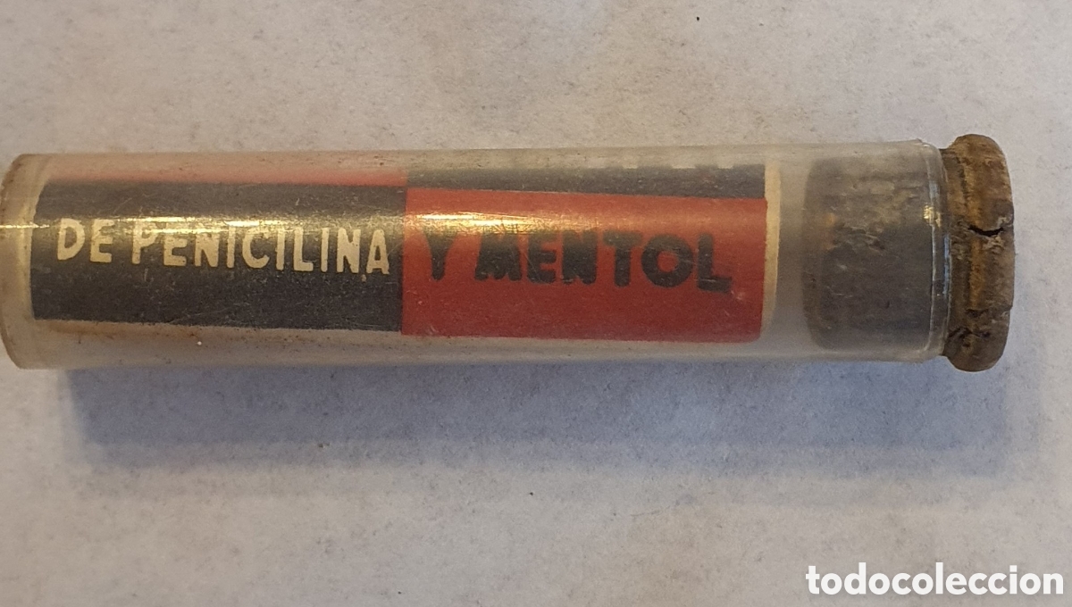 Antig&uuml;edades: Bote antiguo bote de cristal de pastillas Koki - Foto 2