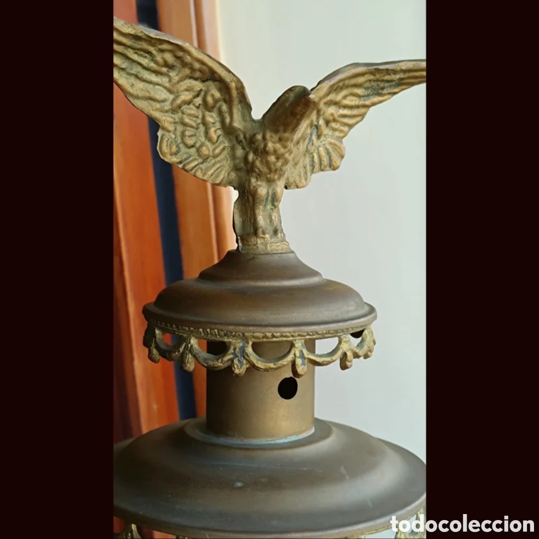 Antig&uuml;edades: Farol Imperio carruaje S.XIX - Foto 3