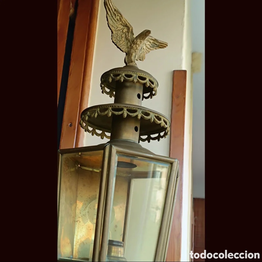 Antig&uuml;edades: Farol Imperio carruaje S.XIX - Foto 4