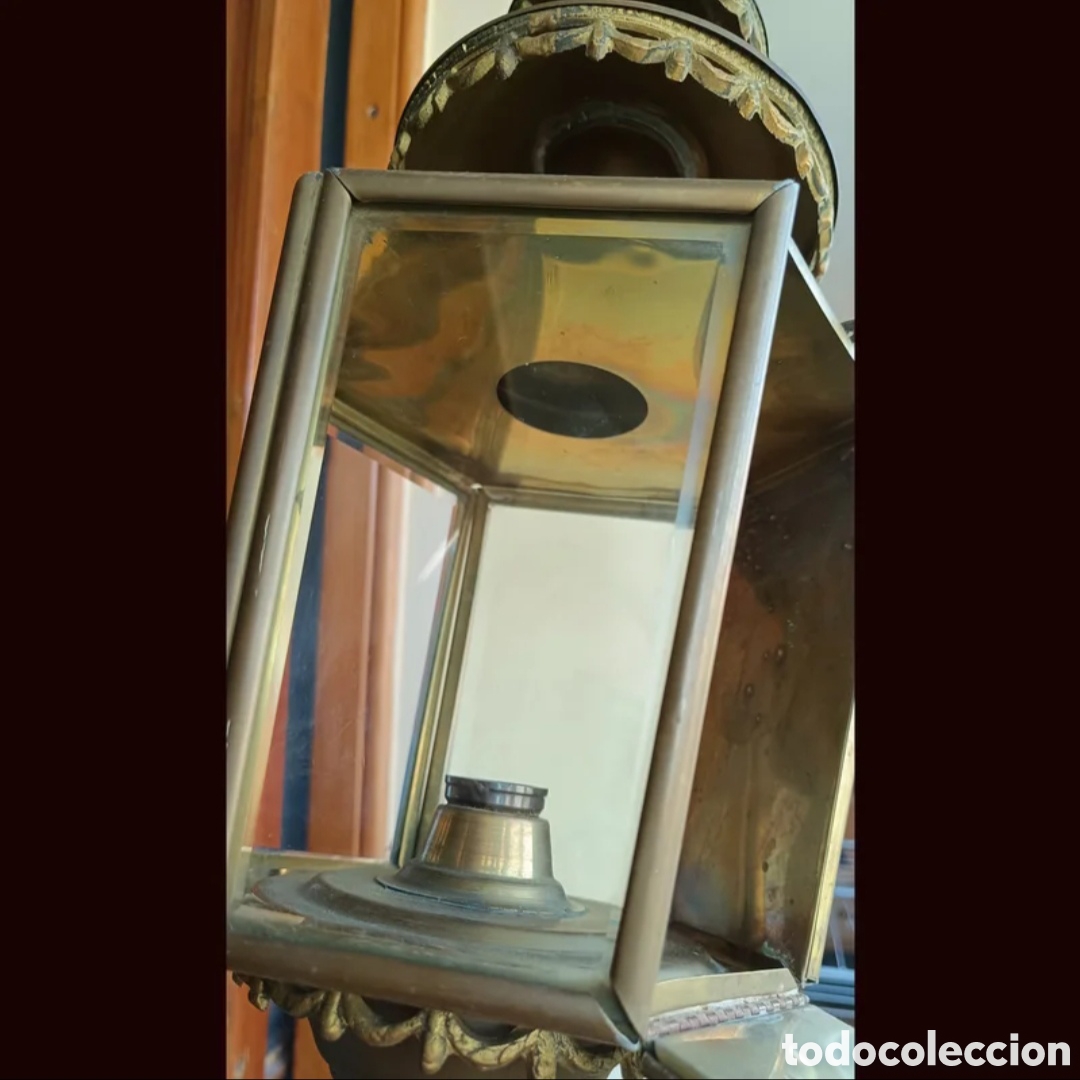Antig&uuml;edades: Farol Imperio carruaje S.XIX - Foto 8