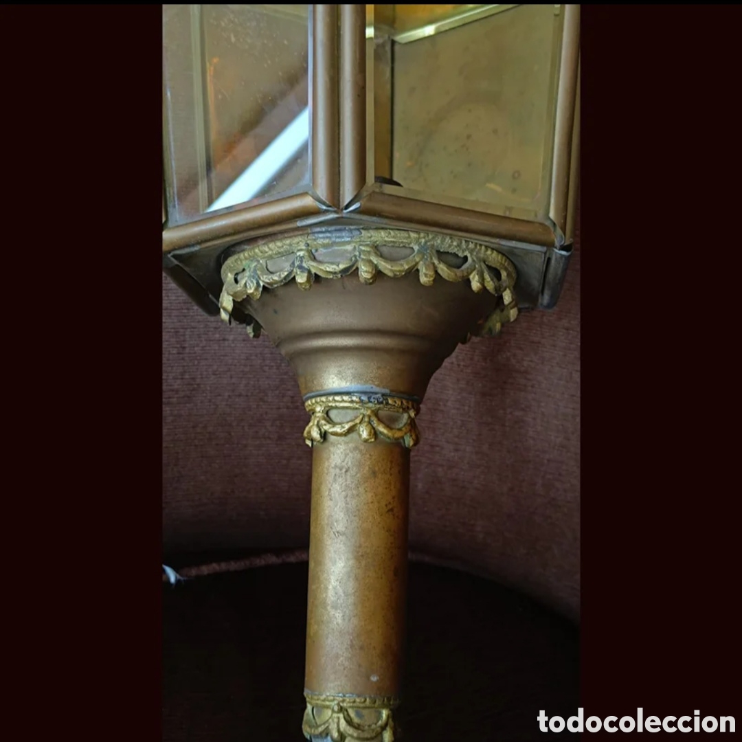 Antig&uuml;edades: Farol Imperio carruaje S.XIX - Foto 10