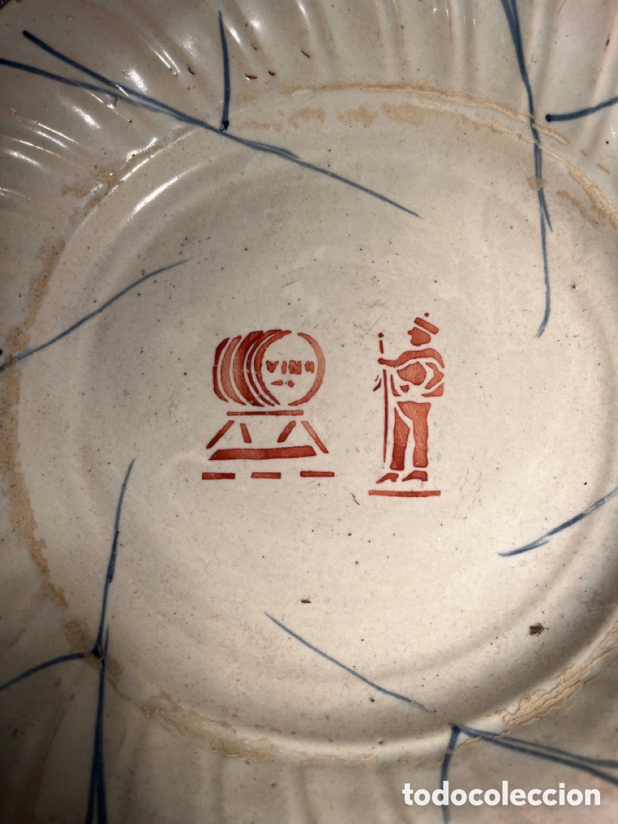Antig&uuml;edades: Plato siglo XIX espa&ntilde;ol - Foto 2
