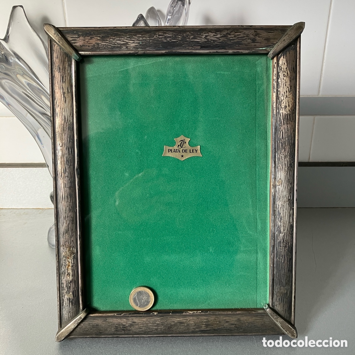 Antig&uuml;edades: Antiguo Marco de plata de ley Sin limpiar - Foto 3