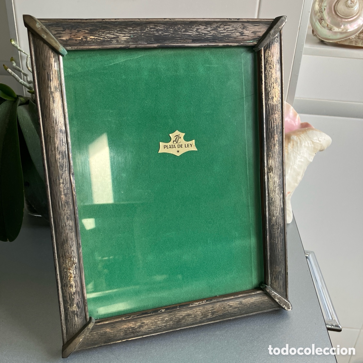 Antig&uuml;edades: Antiguo Marco de plata de ley Sin limpiar - Foto 5