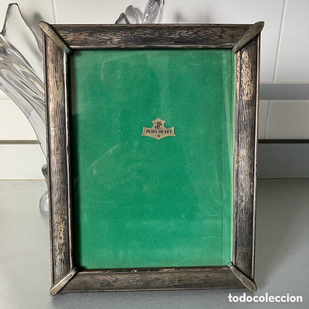 Antig&uuml;edades: Antiguo Marco de plata de ley Sin limpiar - Foto 1