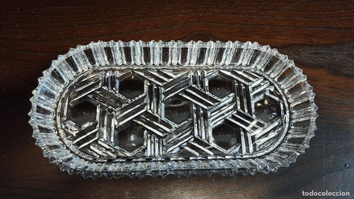 Antig&uuml;edades: BANDEJA CRISTAL 21CM - Foto 2