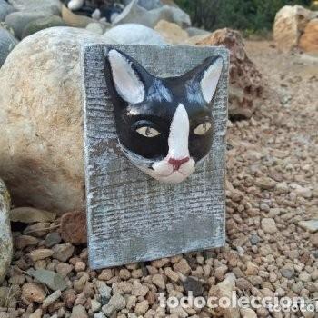 Antig&uuml;edades: perchero gato cer&aacute;mica y madera - Foto 6