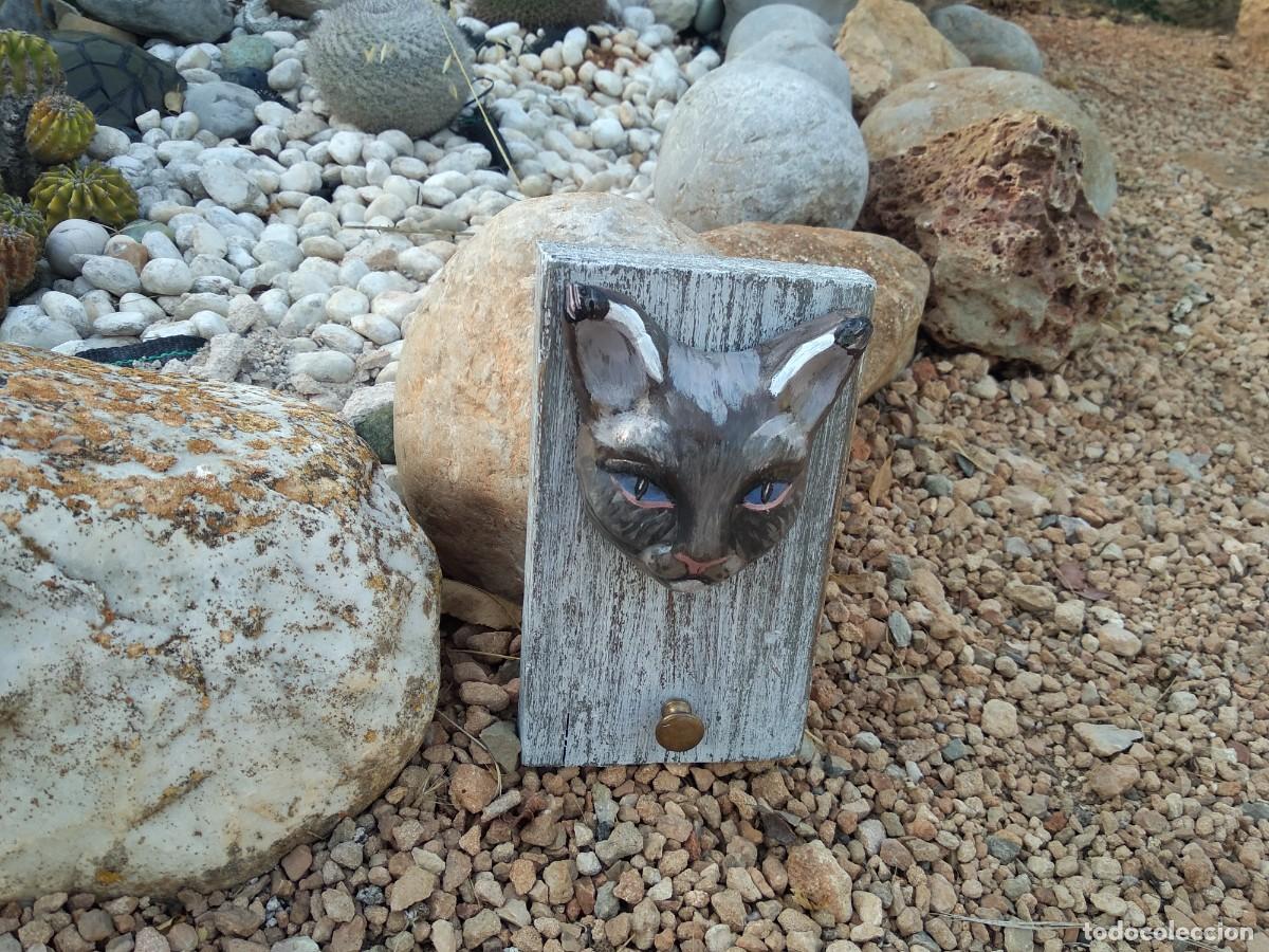 Antig&uuml;edades: perchero gato cer&aacute;mica y madera - Foto 10