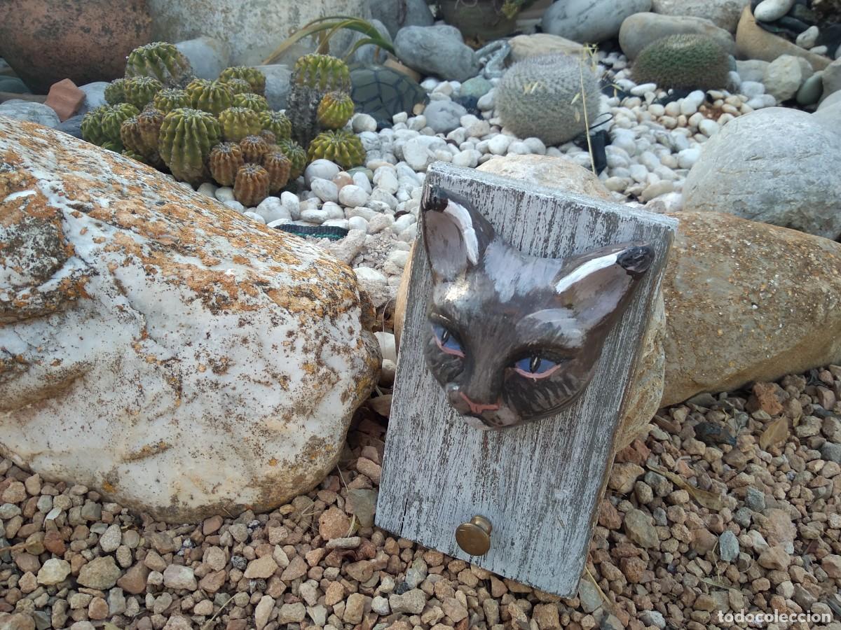 Antig&uuml;edades: perchero gato cer&aacute;mica y madera - Foto 11