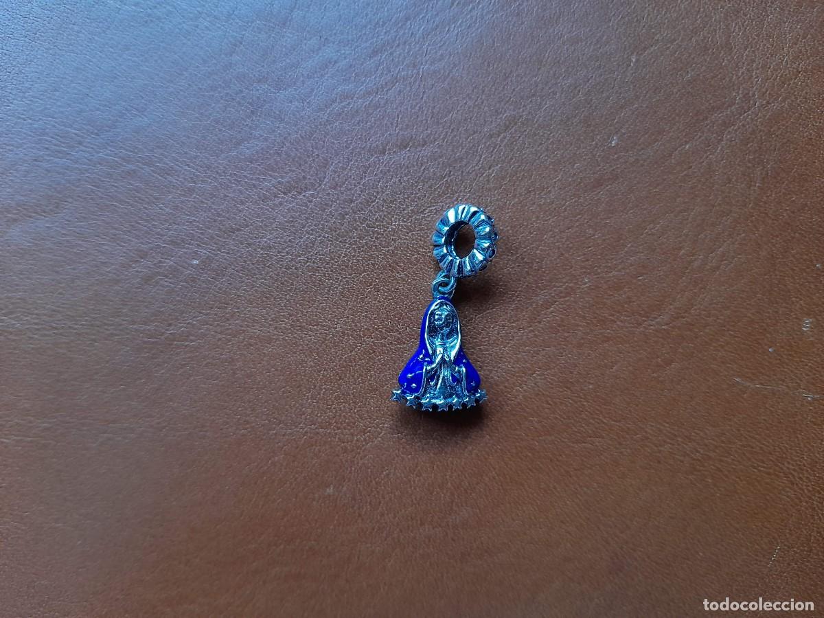 Antig&uuml;edades: Charm de plata 925 para pulsera Virgen - Foto 1