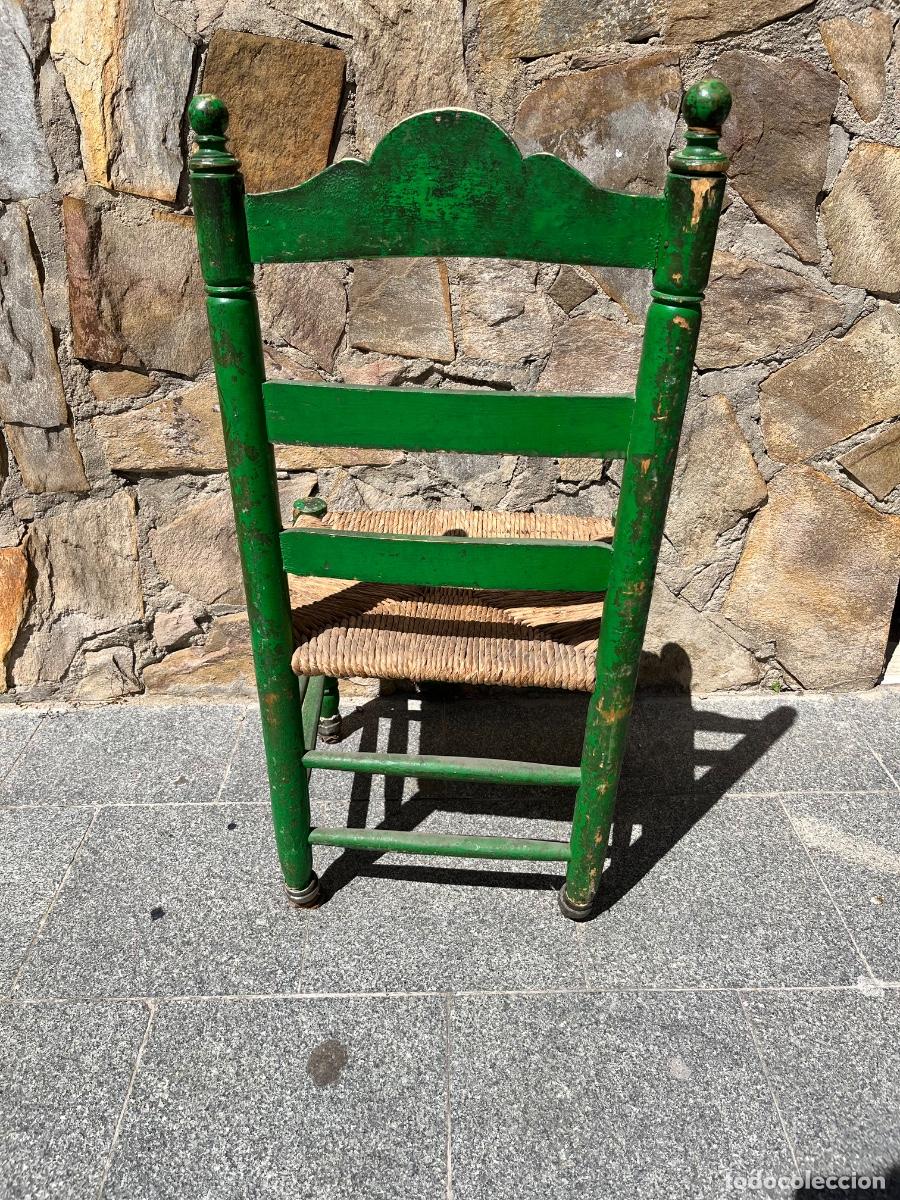Antig&uuml;edades: ANTIGUA SILLA CON ASIENTO DE ENEA - Foto 2
