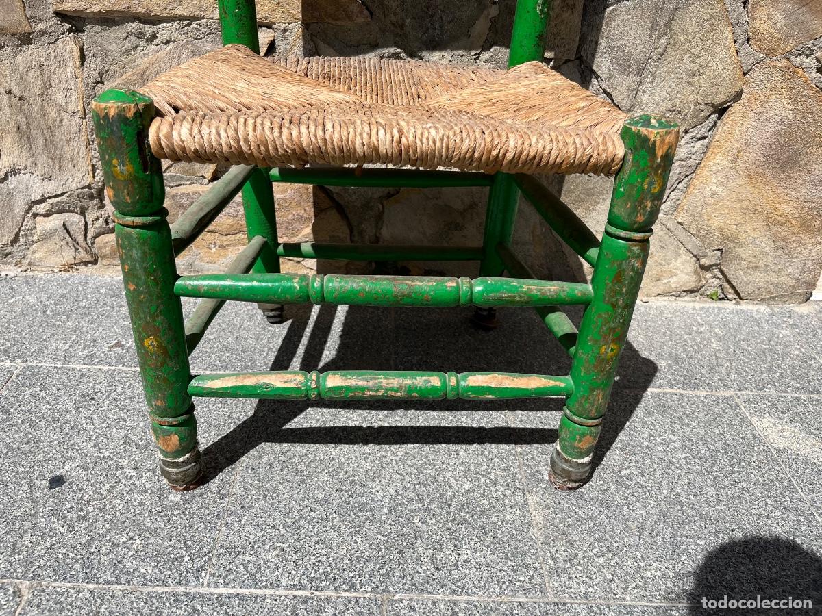 Antig&uuml;edades: ANTIGUA SILLA CON ASIENTO DE ENEA - Foto 3