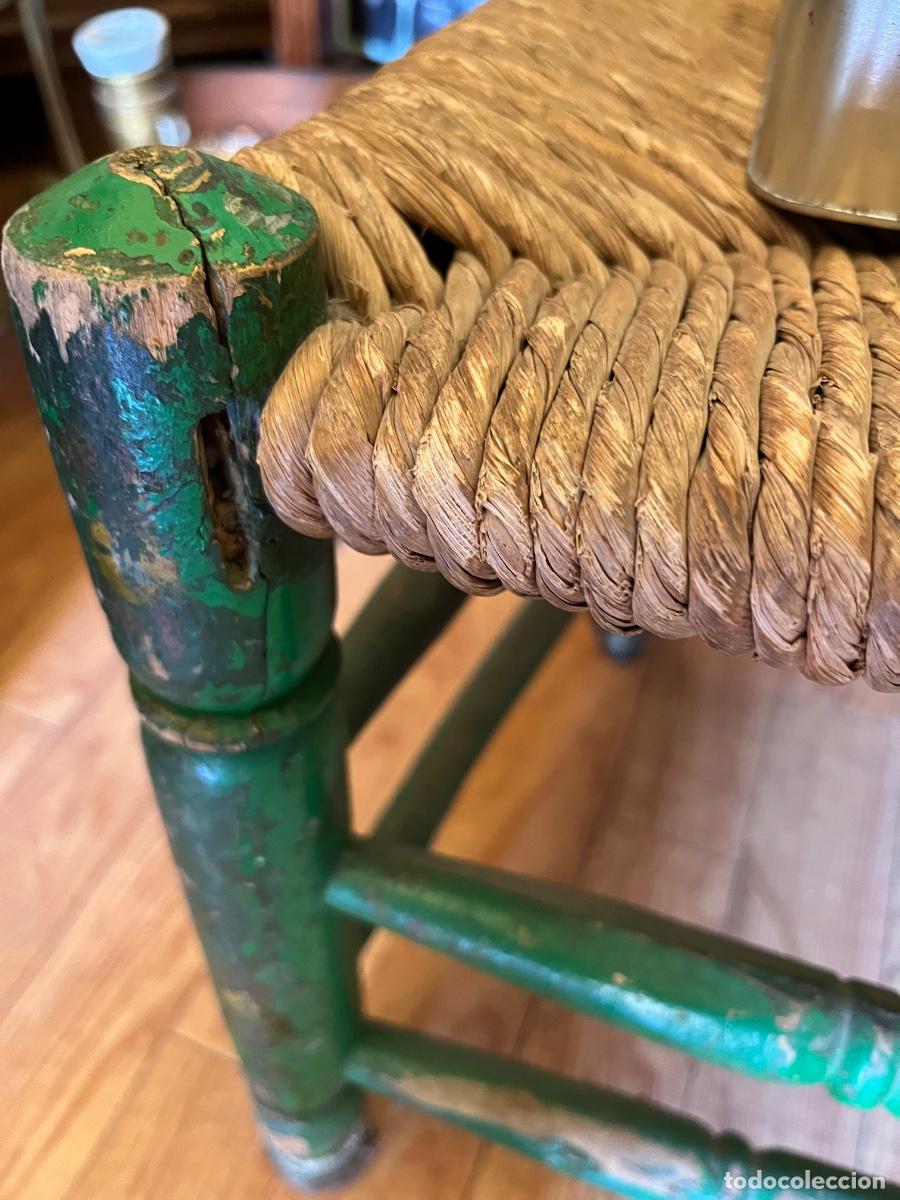 Antig&uuml;edades: ANTIGUA SILLA CON ASIENTO DE ENEA - Foto 5
