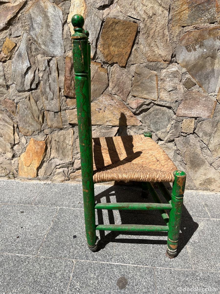 Antig&uuml;edades: ANTIGUA SILLA CON ASIENTO DE ENEA - Foto 7