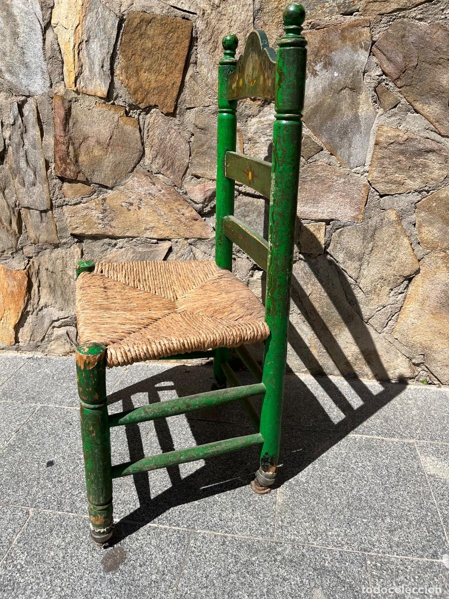 Antig&uuml;edades: ANTIGUA SILLA CON ASIENTO DE ENEA - Foto 9
