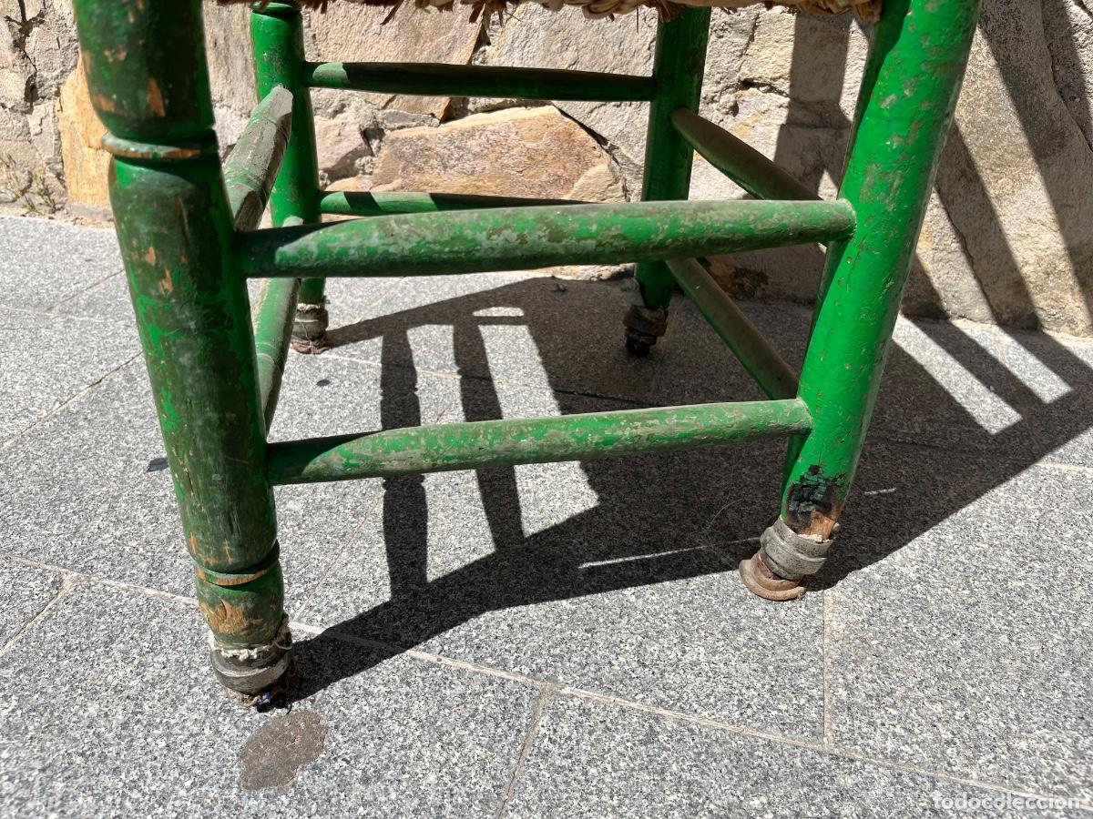 Antig&uuml;edades: ANTIGUA SILLA CON ASIENTO DE ENEA - Foto 10