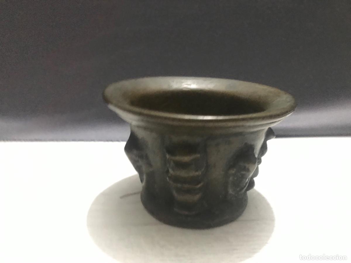Antig&uuml;edades: Antiguo Almirez o mortero realizado en bronce - Foto 5