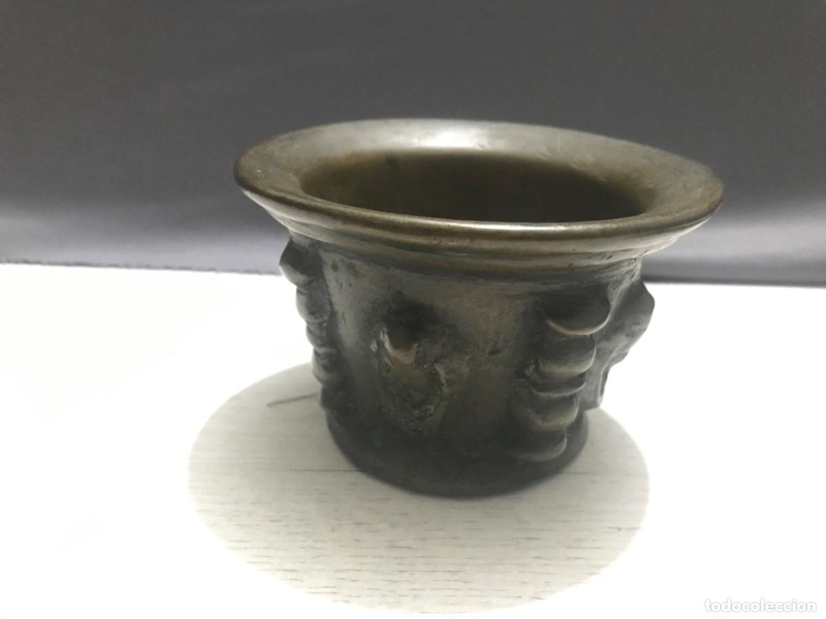 Antig&uuml;edades: Antiguo Almirez o mortero realizado en bronce - Foto 6