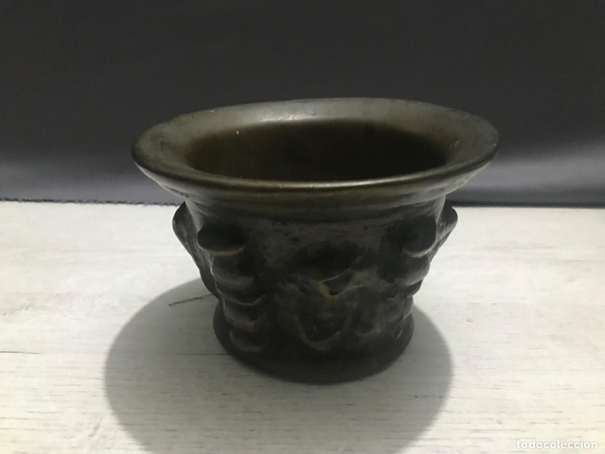 Antig&uuml;edades: Antiguo Almirez o mortero realizado en bronce - Foto 7
