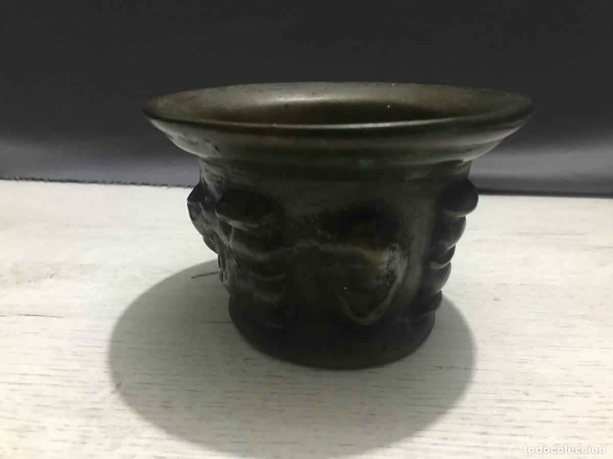Antig&uuml;edades: Antiguo Almirez o mortero realizado en bronce - Foto 8