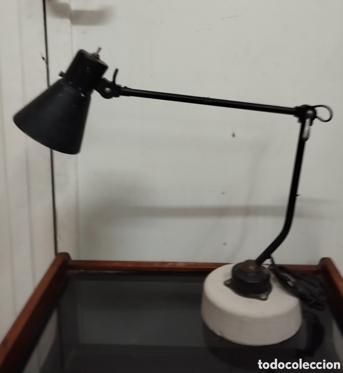 Antig&uuml;edades: L&aacute;mpara industrial articulada - Foto 2