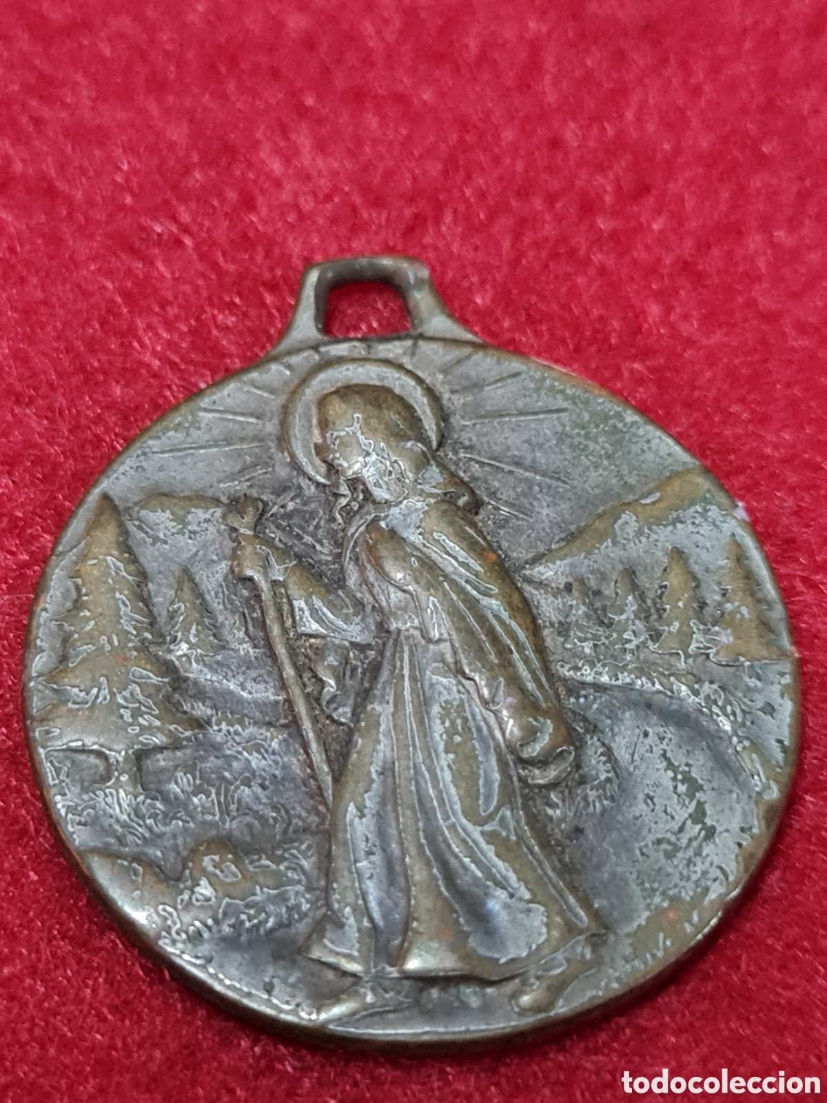 Antig&uuml;edades: Antigua medalla de bronce - Foto 2