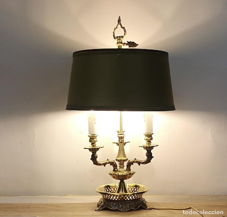 Antig&uuml;edades: L&aacute;mpara de Mesa Francesa - Foto 8