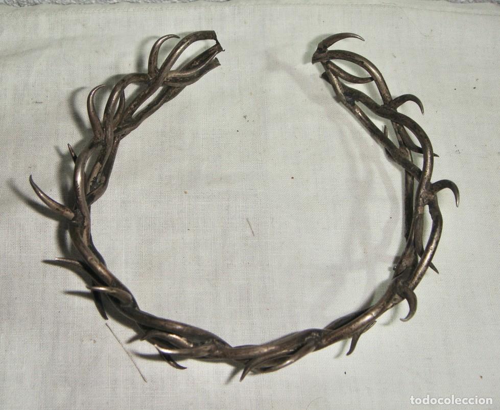 Antig&uuml;edades: Corona de espinas devocional en PLATA maciza &bull; ca. 1850&ndash;1900 - Foto 3