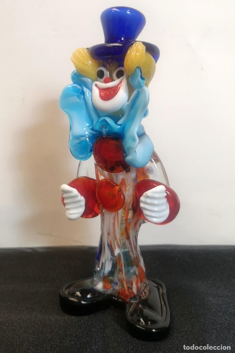 Antig&uuml;edades: Payaso de Cristal Vintage - Foto 5