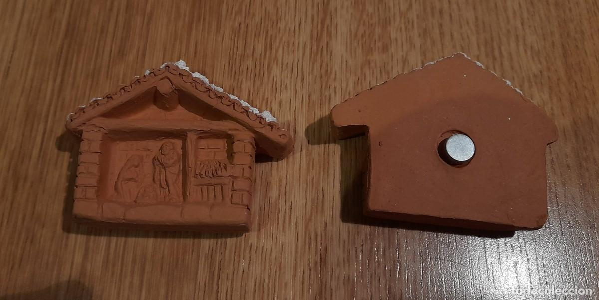 Antig&uuml;edades: Iman navidad de barro en forma de casa - Foto 2