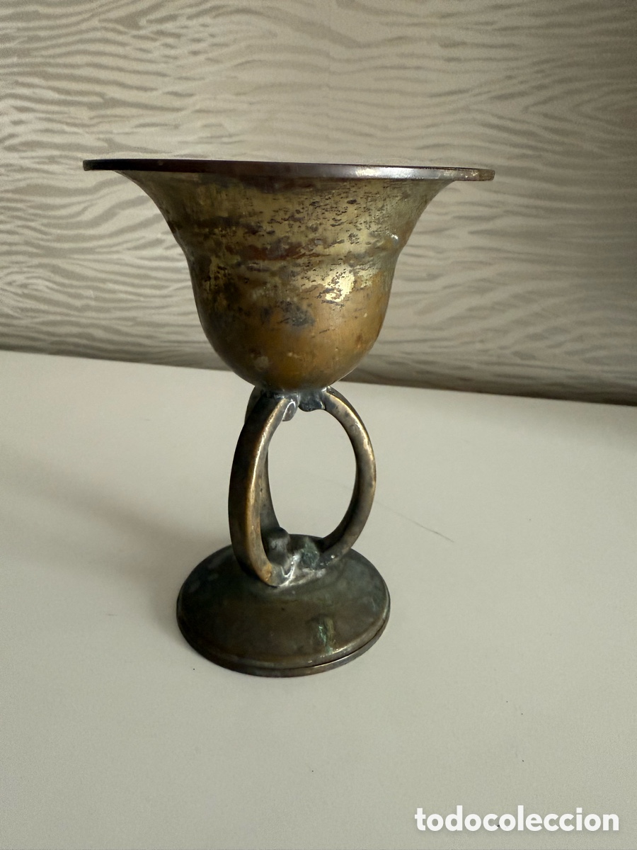 Antig&uuml;edades: ANTIGUO C&Aacute;LIZ. Lat&oacute;n 15 cm - Foto 2