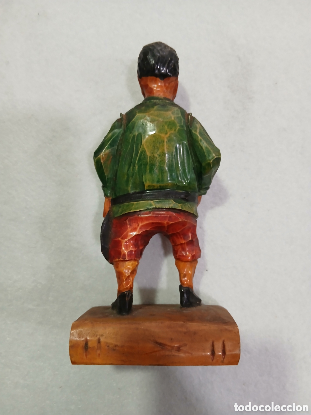 Antig&uuml;edades: Sancho Panza de madera tallada. (L117) - Foto 3