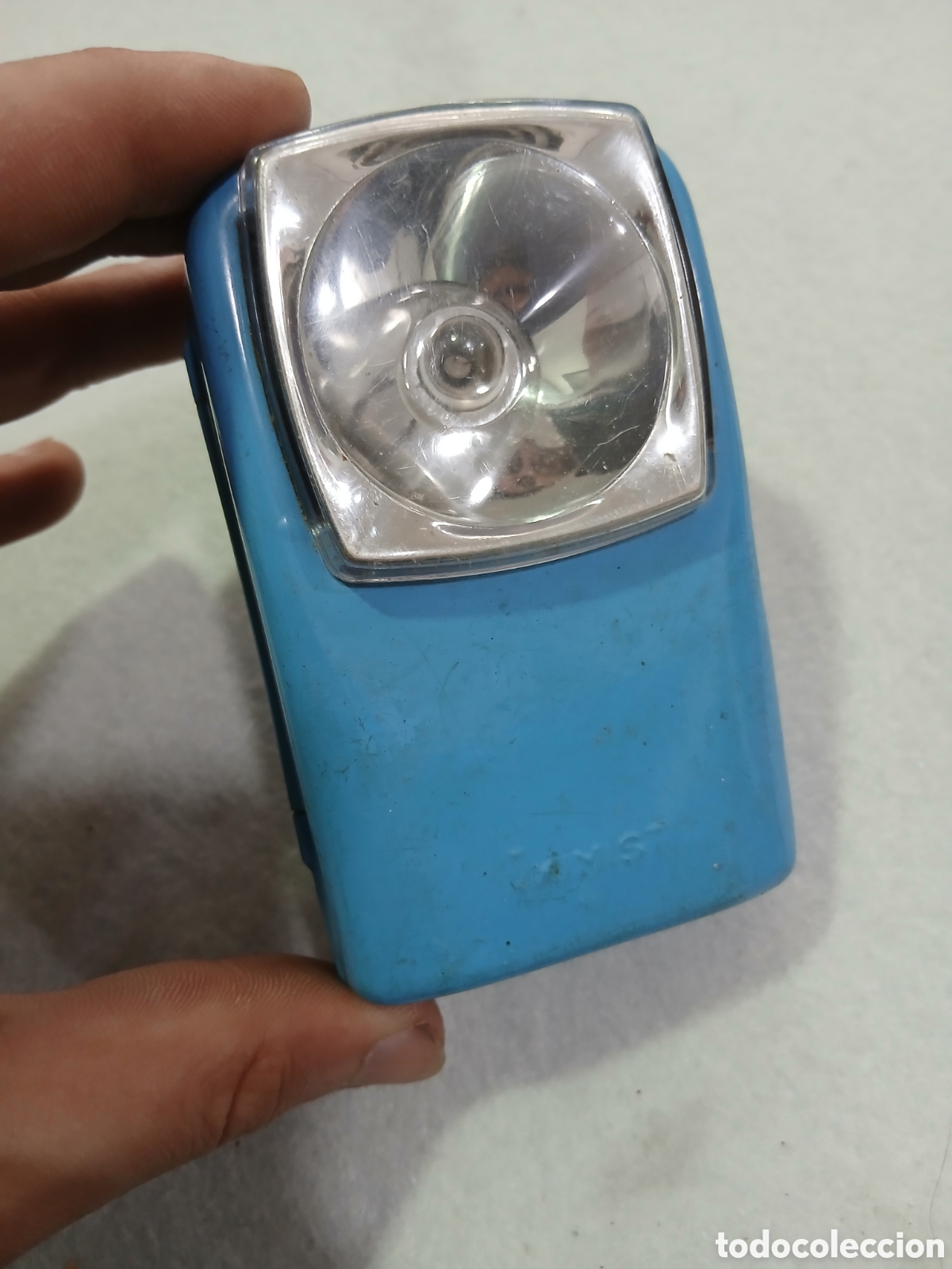 Antig&uuml;edades: Linterna vintage Tximist. (L117) - Foto 1
