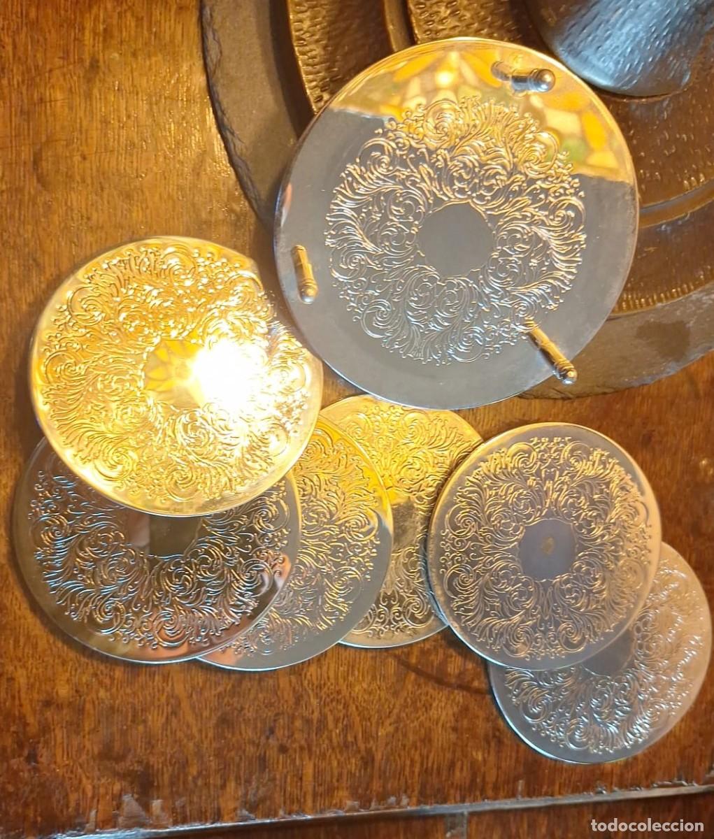Antig&uuml;edades: 6 Posavasos con Soporte A&ntilde;os 60 Art Deco