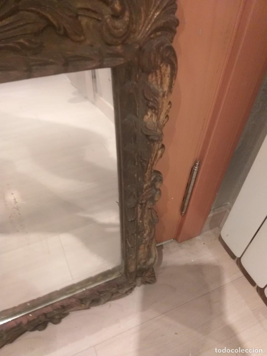 Antig&uuml;edades: espejo antiguo marco madera - Foto 3