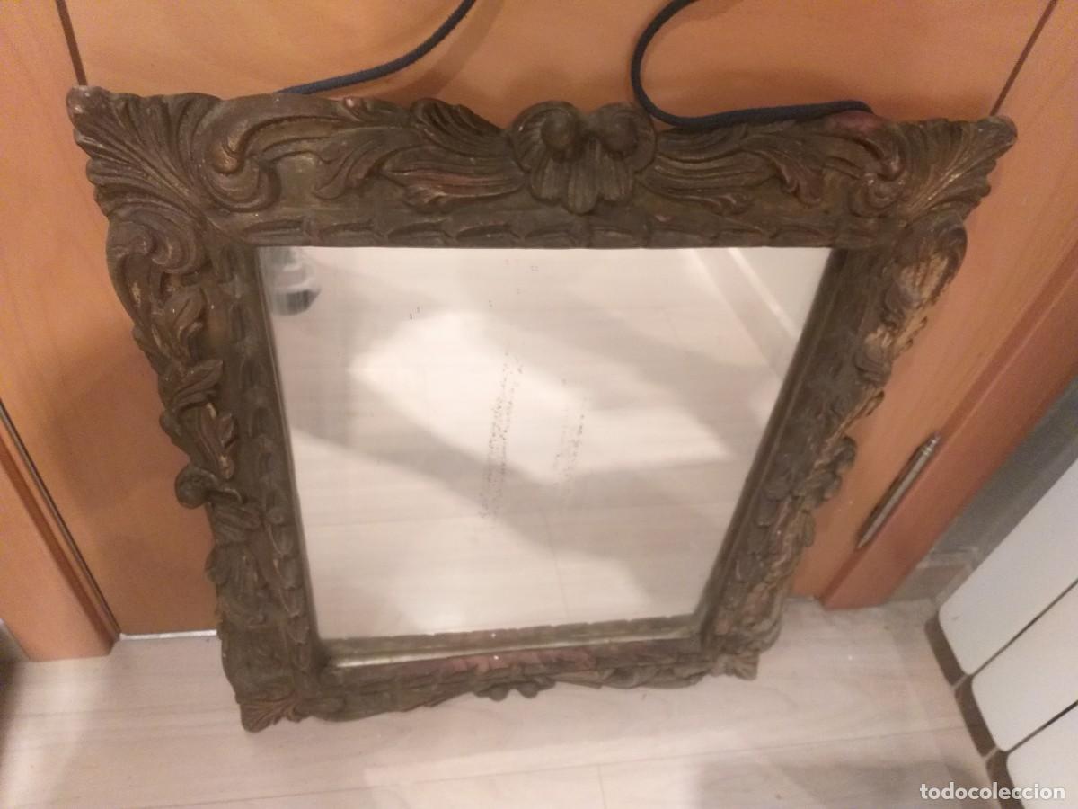 Antig&uuml;edades: espejo antiguo marco madera - Foto 5