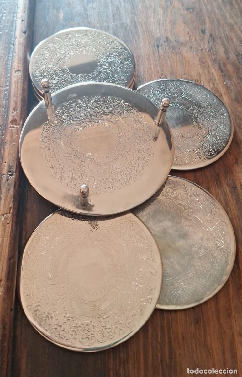 Antig&uuml;edades: 6 Posavasos con Soporte A&ntilde;os 60 Art Deco