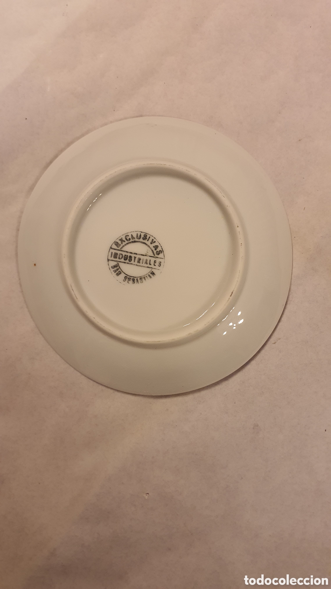Antig&uuml;edades: Plato de porcelana decorado - Foto 2