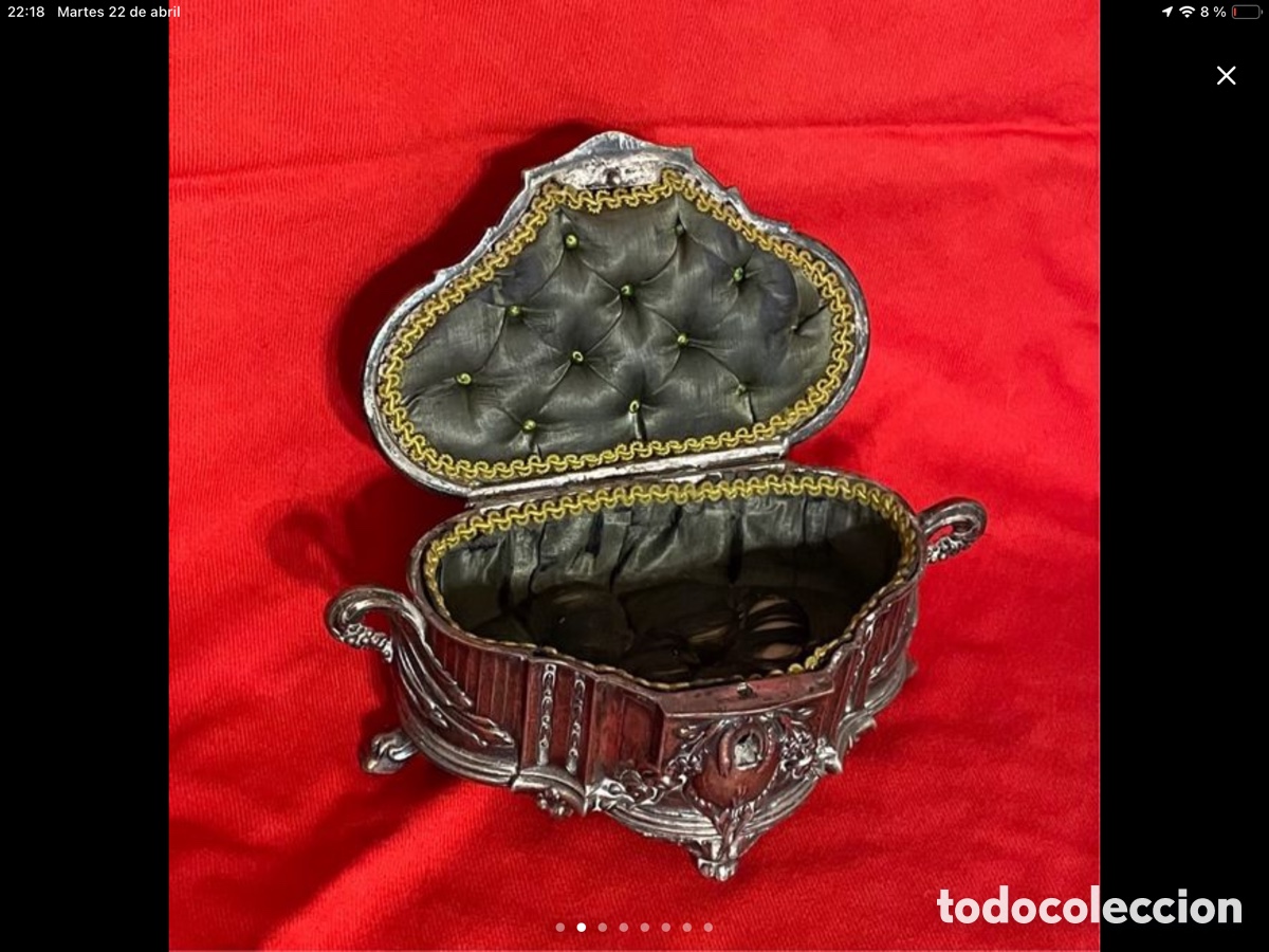 Antig&uuml;edades: Joyero de peltre Art Dec&oacute; - Foto 2