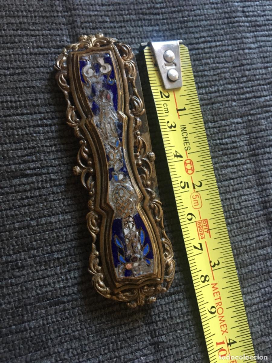 Antig&uuml;edades: Hebilla xix esmaltes bronce - Foto 1