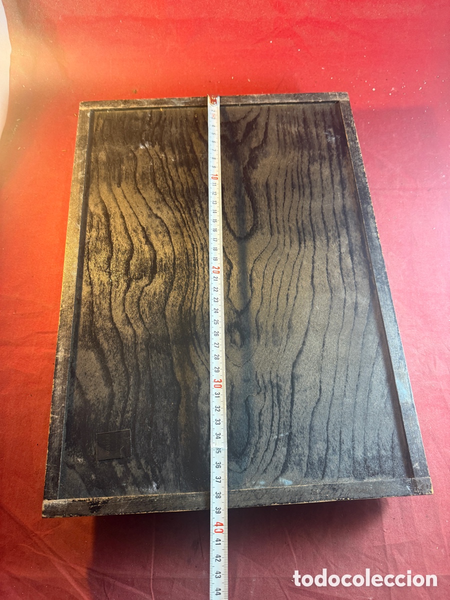 Antig&uuml;edades: Bandeja negra de madera - Foto 3