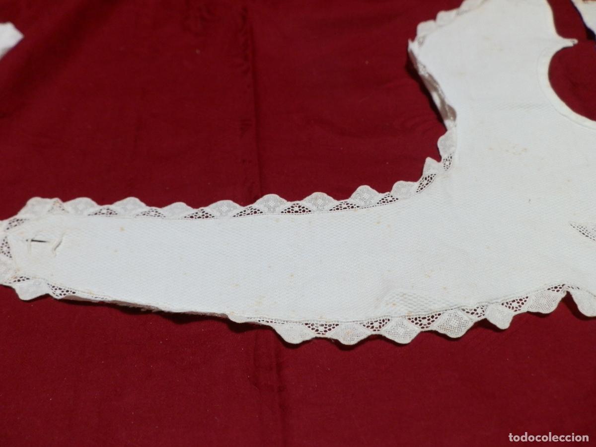 Antig&uuml;edades: ANTIGUO CONJUNTO BEBE EN PIQU&Eacute; DE ALGOD&Oacute;N CON PUNTILLAS - Foto 5