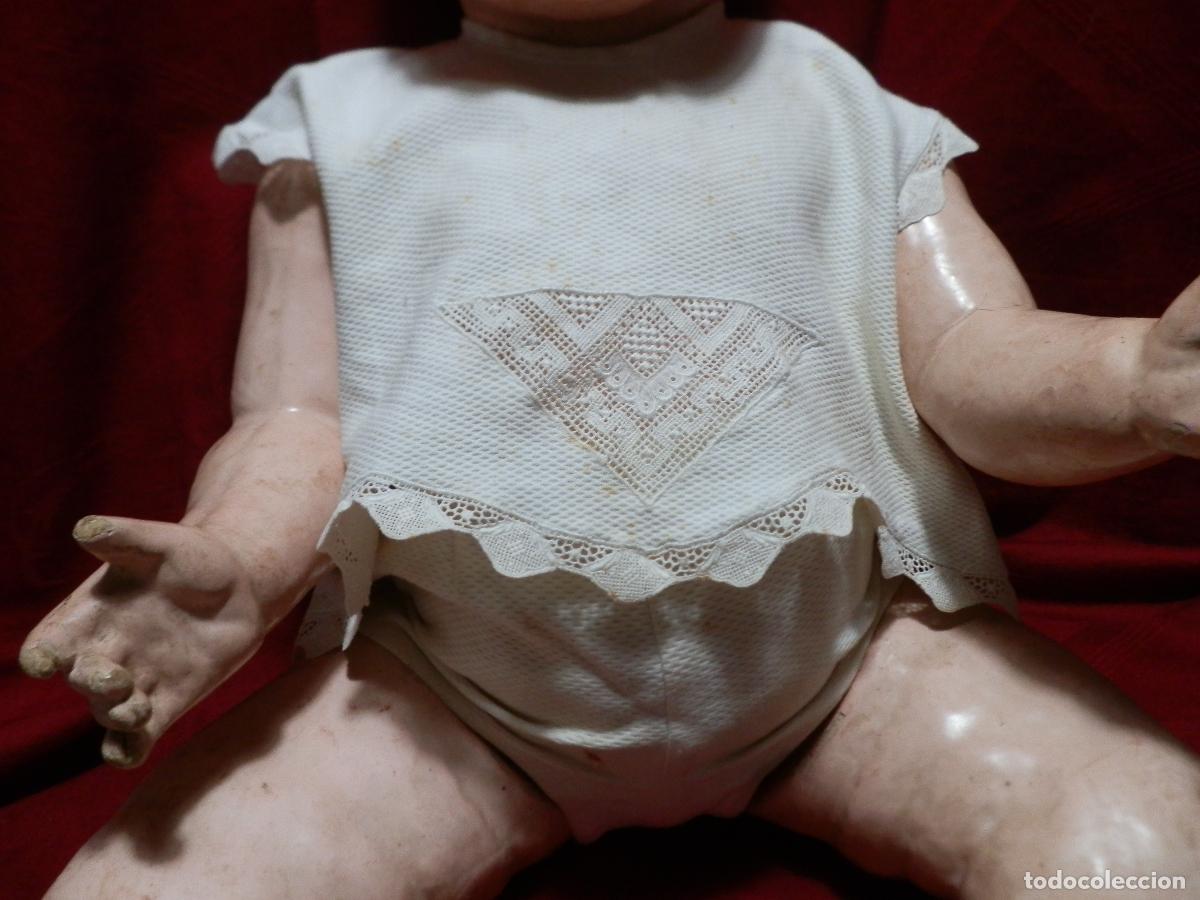 Antig&uuml;edades: ANTIGUO CONJUNTO BEBE EN PIQU&Eacute; DE ALGOD&Oacute;N CON PUNTILLAS - Foto 10
