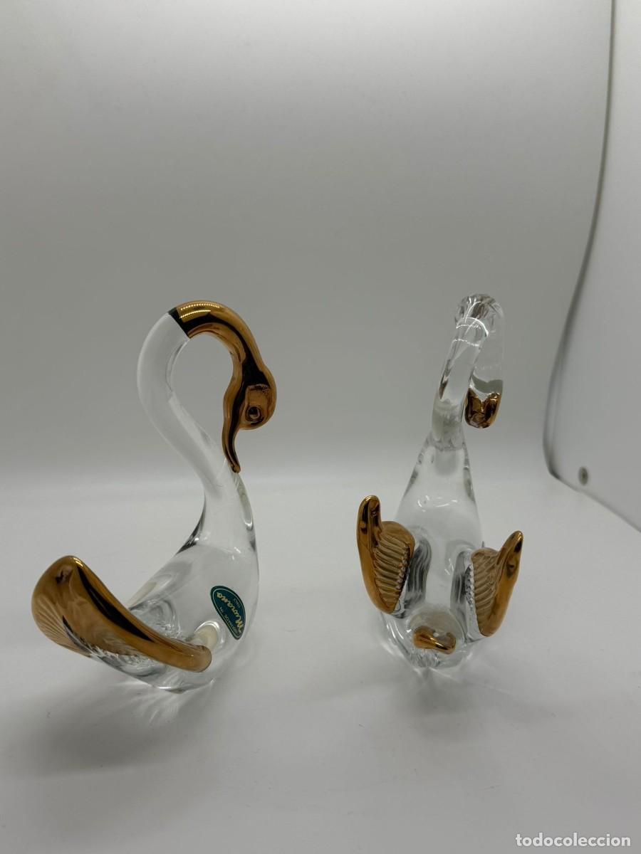 Antig&uuml;edades: Pareja de Cisne de Cristal de Murano - Foto 6