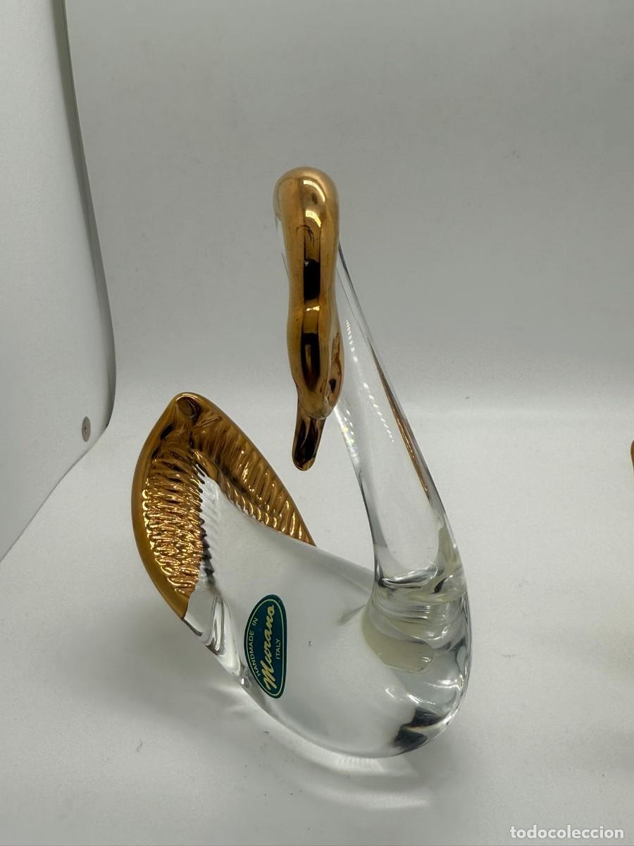 Antig&uuml;edades: Pareja de Cisne de Cristal de Murano - Foto 7